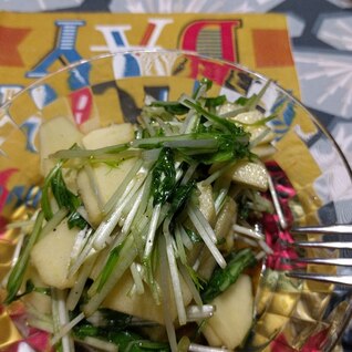 Salad of Mizuna and Apple